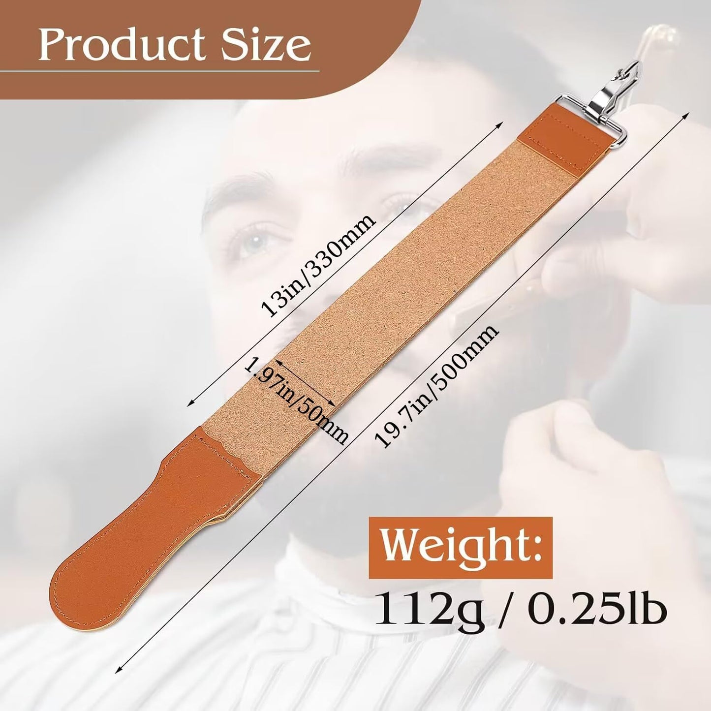 Straight Razor Strop Leather Sharpening Strap Barber Leather