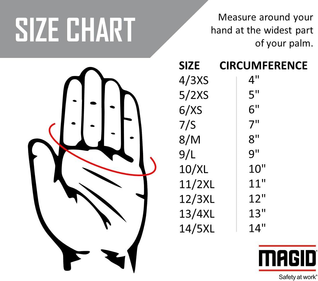 MAGID Cut Resistant Nitrile Coated AeroDex Work Gloves - Cut Level A5, 18GA, Touchscreen Compatible