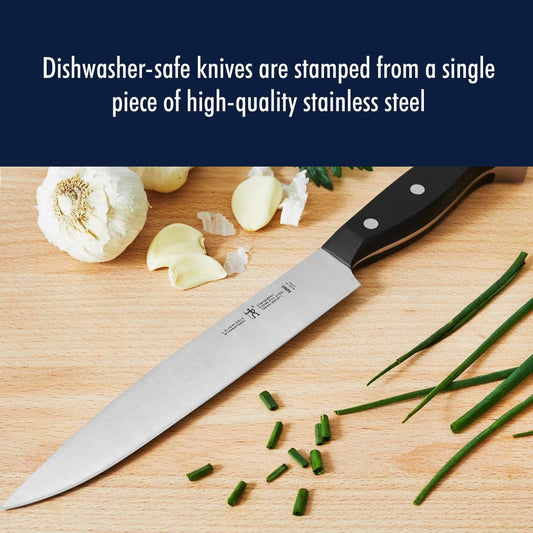 Statement Razor-Sharp 8-inch Slicing Knife, German Engineered Informed by 100+ Years of Mastery, Black/Stainless Steel