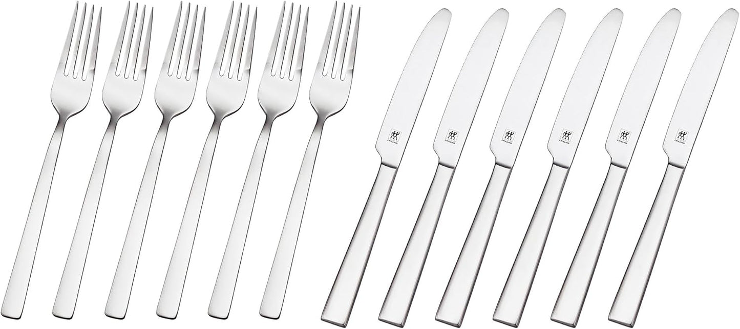 Steak Dinner 12-Piece Set includes forks and steak knives, Gift Set with Presentation Box