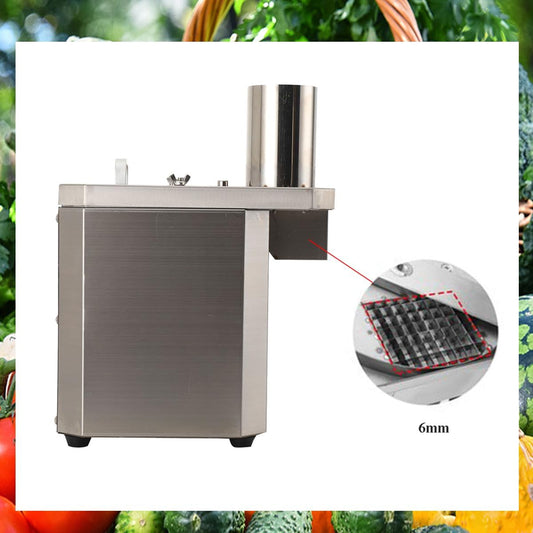 Commercial Vegetable Chopper Slicer Shredder, 110V Stainless Steel | Automatic Fruit and Vegetable Chopper Dicer Chopper Shredder Machine for Onions, Carrots, Cucumbers, Diced Ham, Potatoes