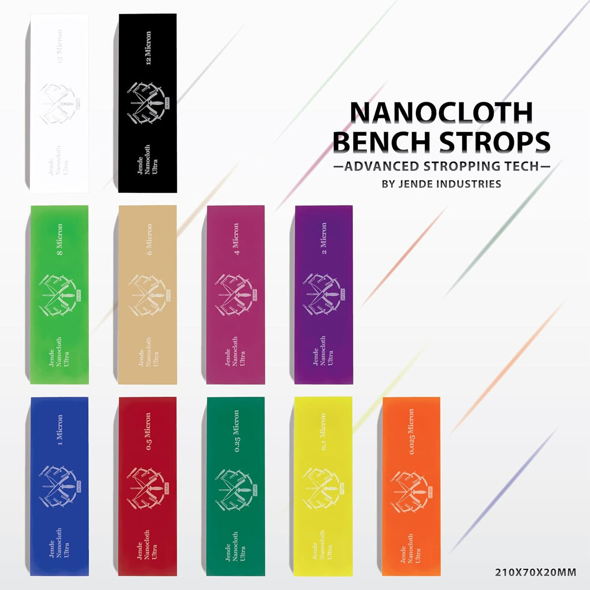 Nanocloth 4 Micron Knife Strop 210x70mm(unloaded)-Premium Ultra bench knife Strop for Diamond Emulsions