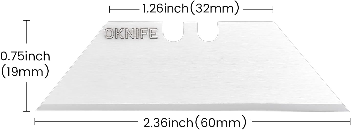 Ceramic Utility Knife Blades 10-Pack for U1, U1 Pro & U1 Ultra | Ceramic Utility Knife Blades, Zirconium Oxide with Flat Brushed Finish, fits Most Standard Utility Knives (Black)