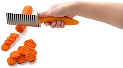 Crinkle Cut Knife, Potato and Vegetable Cutter, Stainless Steel