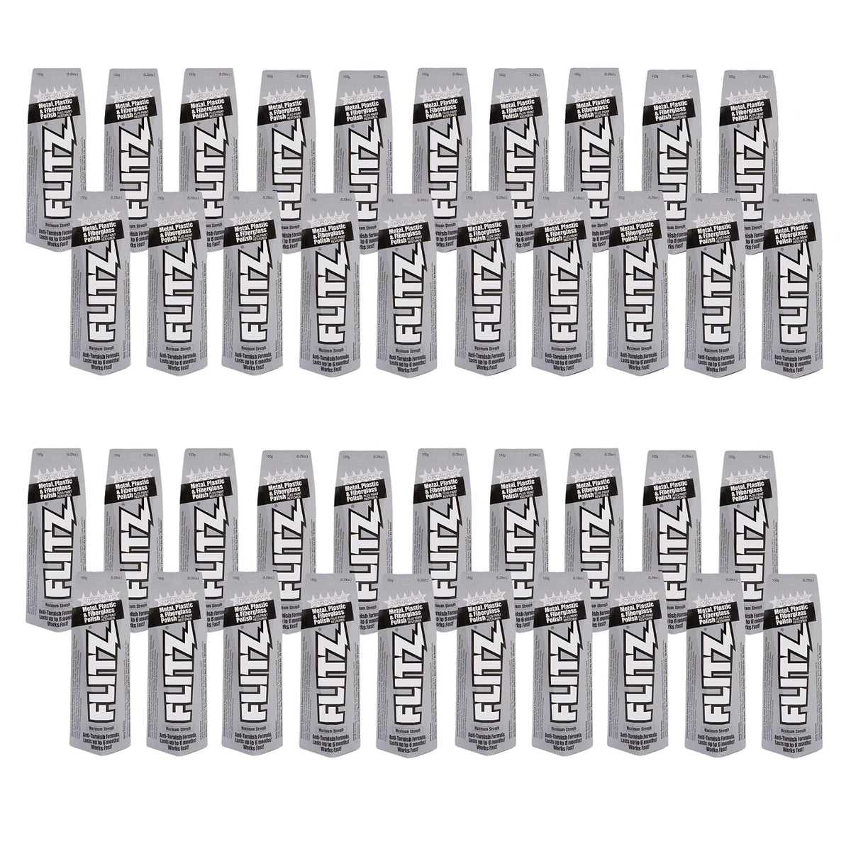 Flitz Metal Polish Paste - 5.29oz USA-Made Polish for Solid Chrome, Stainless Steel, & Aluminum - Non-Abrasive for Light Oxidation - Requires Manual Buffing - Not for Plated/Coated Surfaces (1 Pack)