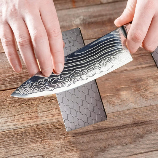 4PCS Diamond Sharpening Stone, Knife Sharpening Stone Whetstone Honeycomb Surface Diamond Sharpener Plate with Non-Slip Base for for Pocket Knives Scissors, Outdoor Kitchen Tools