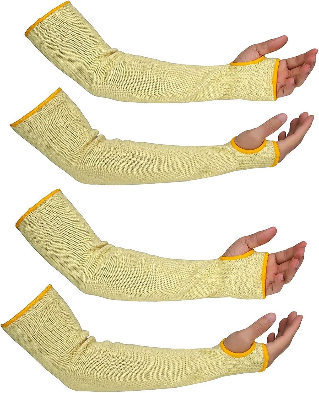 Kevlar Heat Resistant Sleeves, 19 Inch Long with Thumb Hole | Safety Anti-heat Arm Guards, For Kitchen, Gardening, Mechanic, Polish and Car Fixing Work