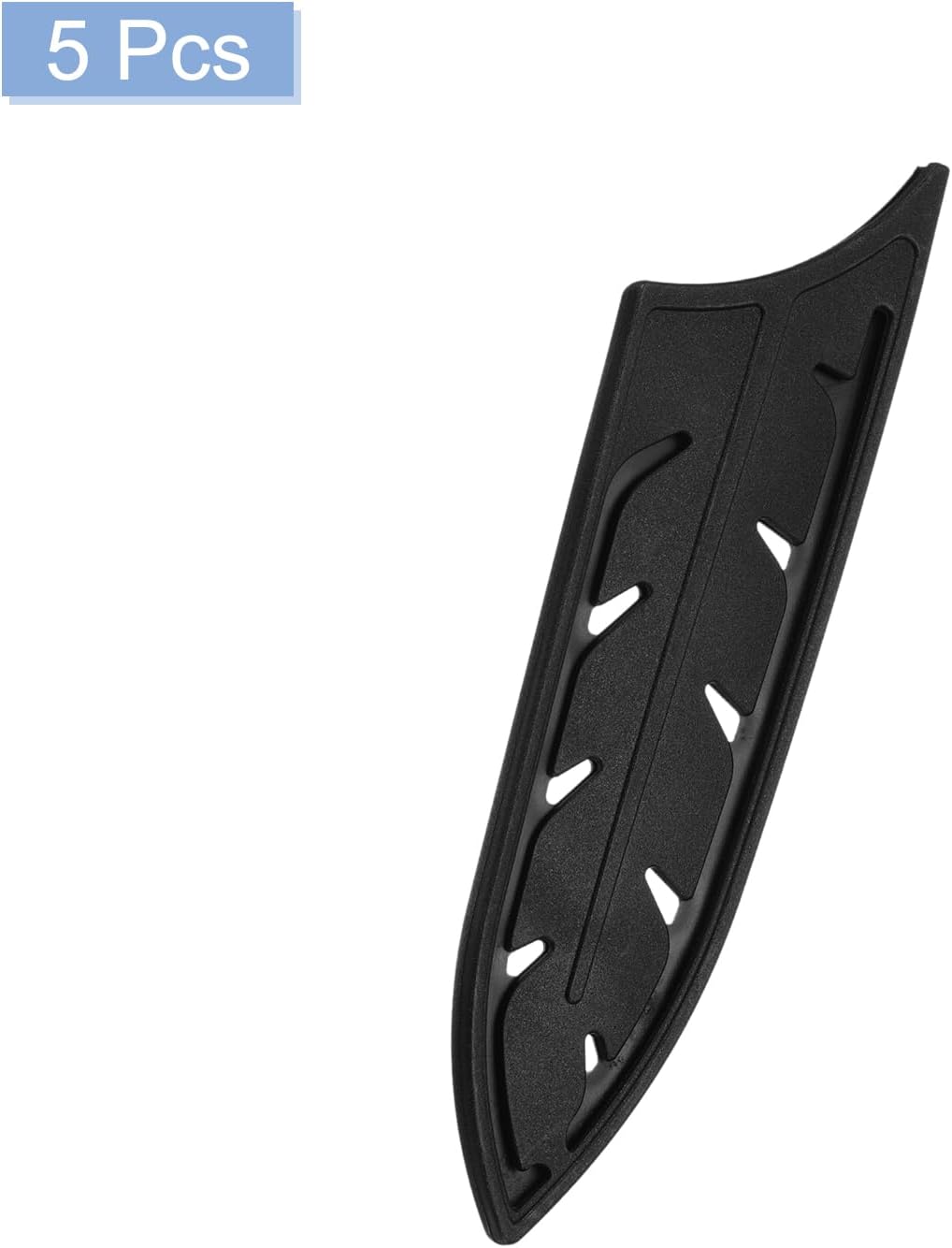 4Pcs Knife Cover Sleeves Blade Edge Guards for 6" Ceramic Knife Blade Edge Protector Universal Knife Sheath for Kitchen, Black