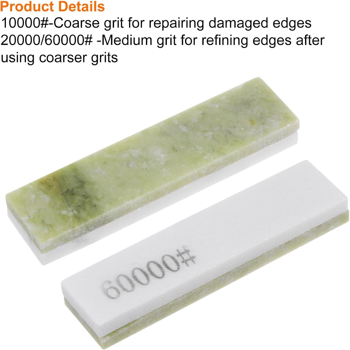 2pcs Knife Sharpening Stone Set 10000/20000/40000 Grit Rectangle Knife Sharpening Stone Sharpener Whetstone for Knives Scissors Kitchen Sharpen Tools