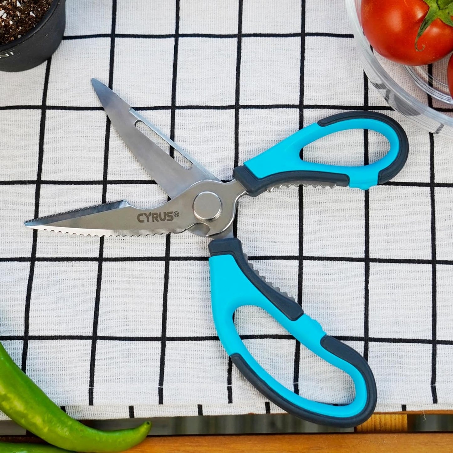 Heavy Duty Detachable Kitchen Scissors Stainless Steel Safe Food Shears | Ultra Sharp Rust-Proof Blades, Non-Slip Comfort Handles, Easy To Clean For Daily Home Cooking Prep Work