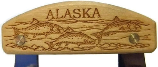 Inupiat Eskimo Birch Alaska Cutlery Ulu Knife Salmon School Fish