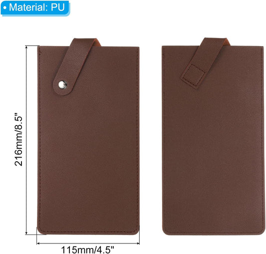 PU Leather Knife Meat Cleaver Sheath, Waterproof Chef Knife Guards Wide Knife Protector Cleaver Cover for Home Kitchen, Brown