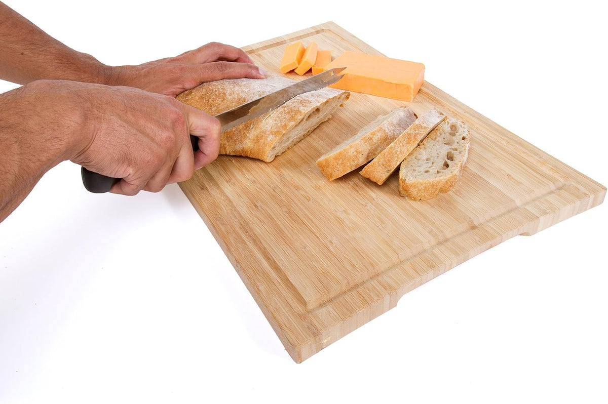 Carving Bread Knife – 8” Ultra Sharp Surgical Stainless Steel Serrated All Purpose Kitchen Knife – Never Needs Sharpening - As Seen on TV and Live Demonstration