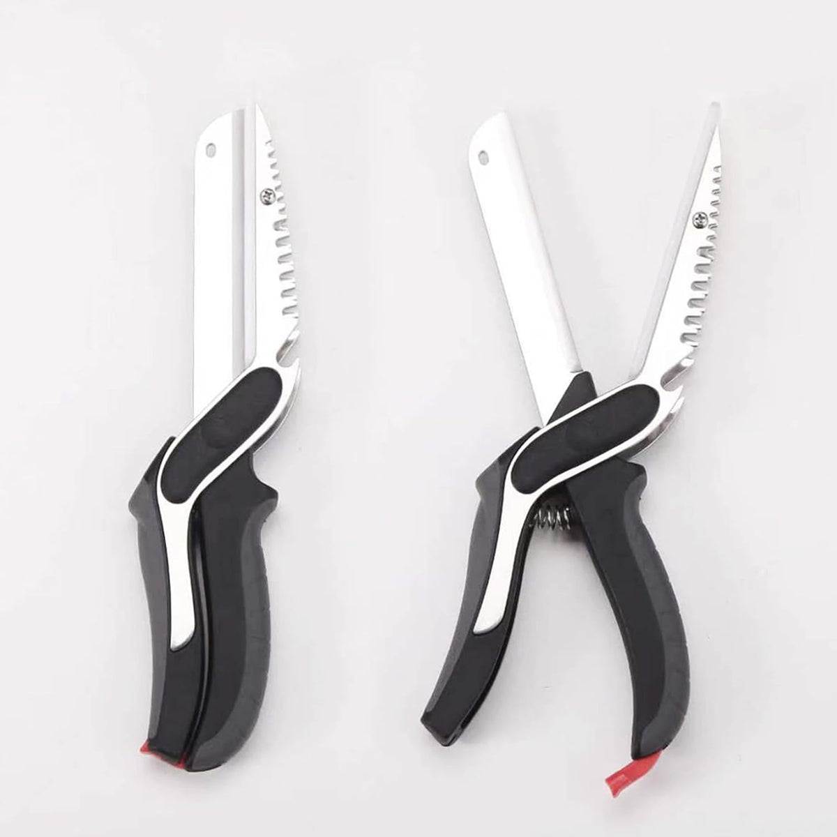 Kitchen Scissors for Food Slicer Cutter,Quick Release/Install Kitchen Shears Cutting Board Knife Combo for Veggie,Carrots,cucumbers,potatoes,Barbecue Dishwasher Safe (Black)