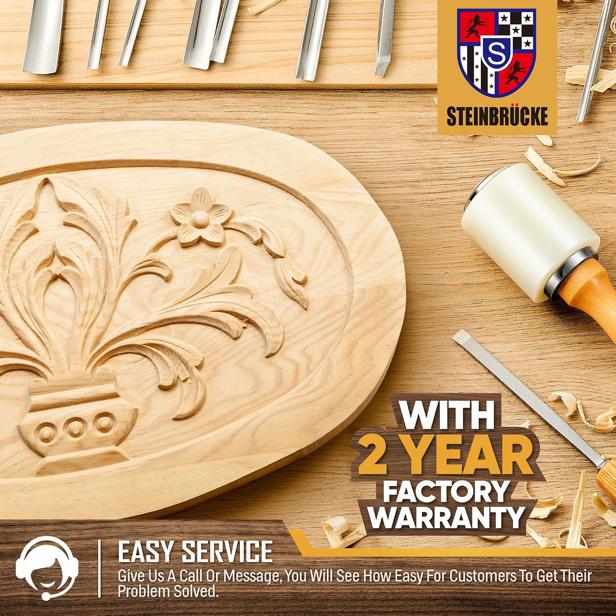 Wood Carving Kit, Wood Carving Tools Set of 12 Chisels and Mallet with Canvas Case Gouges, Wood Whittling Kinves Kit, Carving Knife Set, Woodworking Chisel Set for Beginners, Professionals