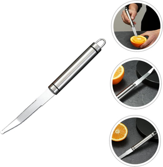 Stainless Steel Orange Peeler Tool Multi-functional Grapefruit Knife Household Fruit Peeler for Easy Slicing and Peeling for Citrus Fruits and Kitchen Use