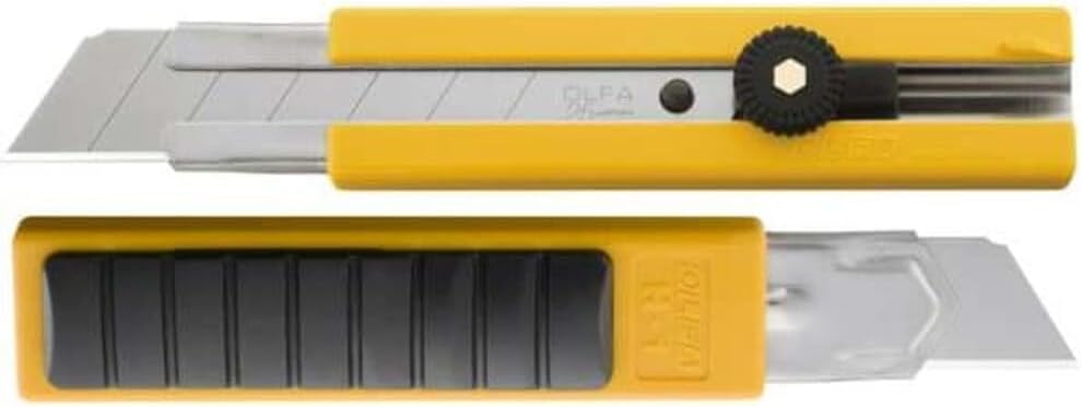 25mm Extra Heavy-Duty Utility Knife (H-1) - Anti-Slip Rubber Inset