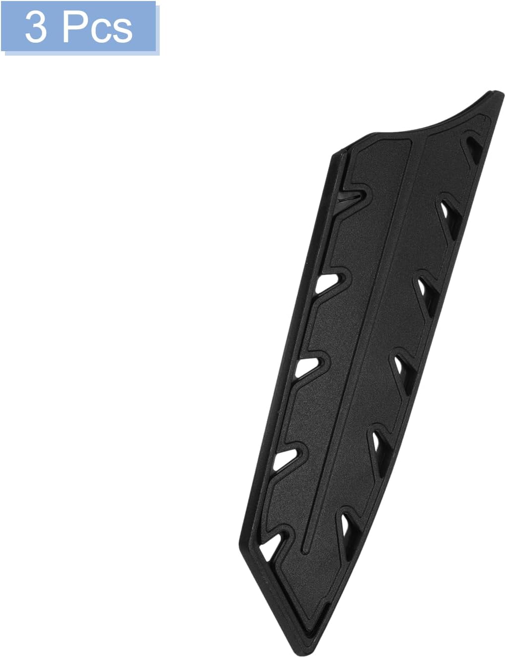 2Pcs Knife Cover Sleeves Knife Edge Guards for 7.5" Chef Knife Edge Blade Protector Universal Knife Sheath for Kitchen, Black