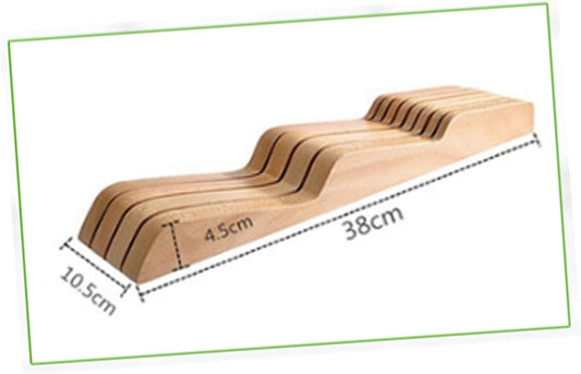 Drawer Knife Organizer Storage Slots In-drawer Knife Holder for Kitchen Utensil Organization Keeps Counter Space