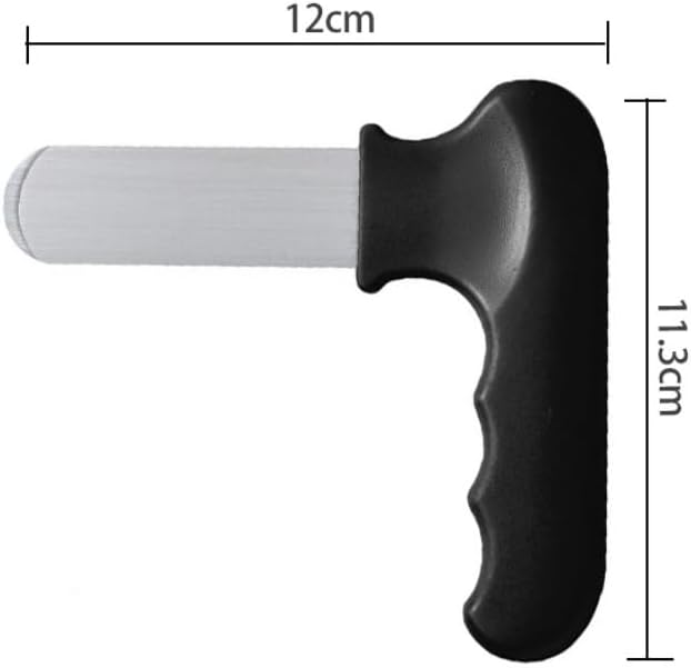 Black Multi-Functional Stainless Steel Oyster Knife, 5-in-1 Seafood & Fruit Tool for Oysters, Pomelo, Oranges & Durian, Ergonomic Grip