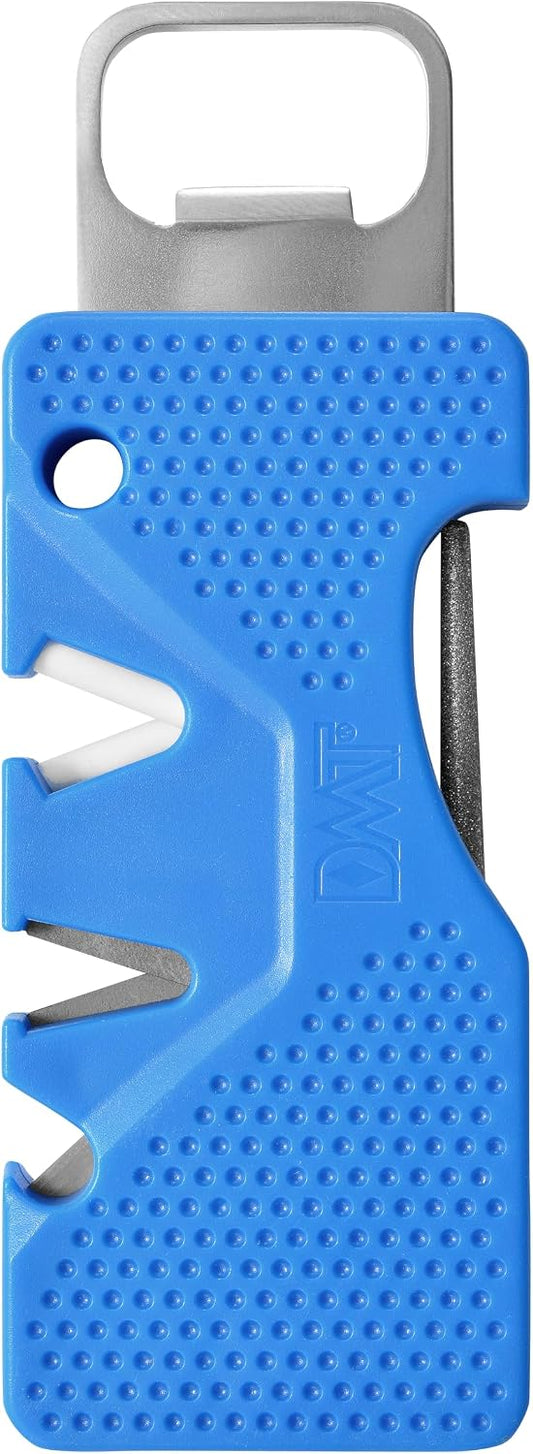 DMT Pocket Sharp Multitool Pocket Knife Sharpener with Diamond Sharpening Stone, Serrated Knife Sharpening Rod, Coarse & Fine V-Notches & Bottle Opener and Hook Sharpener, 3.88"L x 1.38"W x 0.38"H