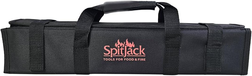 BBQ Butcher Knife Set, Brisket, Chef, Paring, Hone, Case | Includes brisket slicer, boning knife, chef knife, paring knife, sharpening steel, and carry case for BBQ prep.