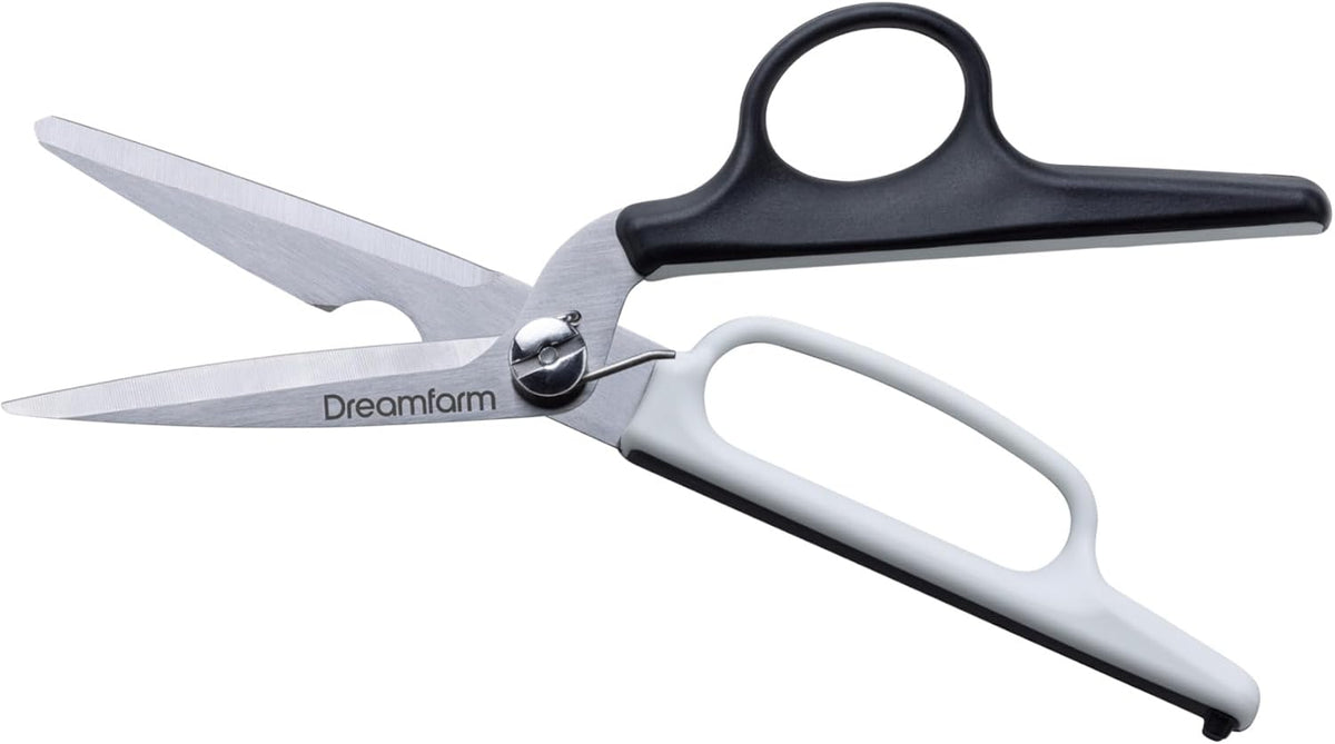 Bishears 2-in-1 Kitchen Scissors and Shears | Bone cutting, herb stripping notched shearing blades that separate for easy cleaning with protective cover for safe storage