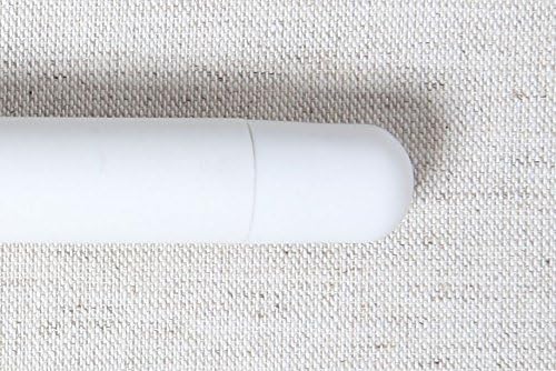 White Ceramic Honing Rod Sharpening Steel, shatterproof rod with an anti-break tip & stainless steel handle