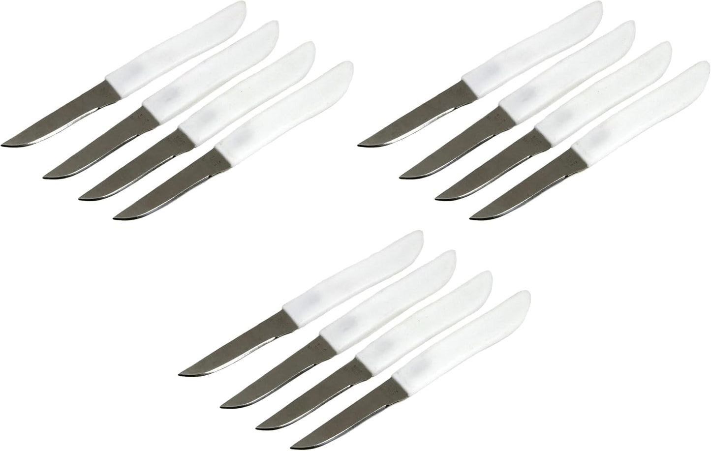 Select Paring Knife Set, 2.5 Inch Blade 6 Inches In Length 4 Piece Set, Stainless Steel/Black
