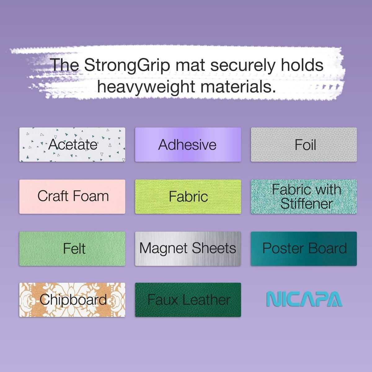 Replacement Cutting Mat(12x12 inch)for Cricut Maker /3/Explore 3/Air /2/One (6pack-3xStandard、Light、Strong、Fabric) Adhesive&Sticky Non-Slip Flexible Square Gridded Cut Mats Set
