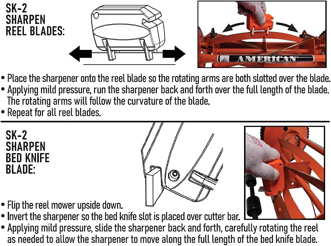 American Lawn Mower SK-2 Reel Lawn Mower Hand Sharpener