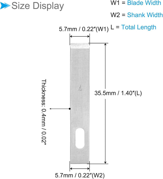 Craft Hobby Blades, #4 High-Speed Steel Replacement Cutting Carving Blade Refill Hobby Knife Blades Set with Storage Case - (Applications: for Art Scrapbooking DIY), 10-Pieces