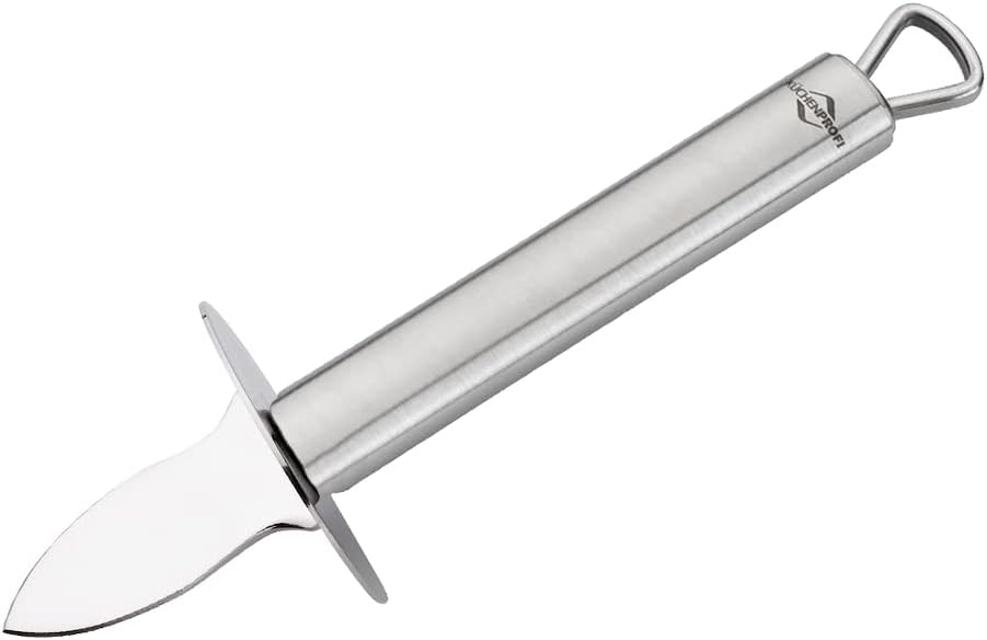 Kuechenprofi Oyster Knife, 7.5", Silver | Oyster Opener for Shells and Shellfish, 21 cm Total Length, Dishwasher Safe, Rustproof Stainless Steel