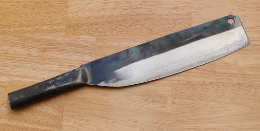Asian 7 Inch Nakiri Kitchen Chef Knife, Carbon Steel, Super Sharp, Thin and Light