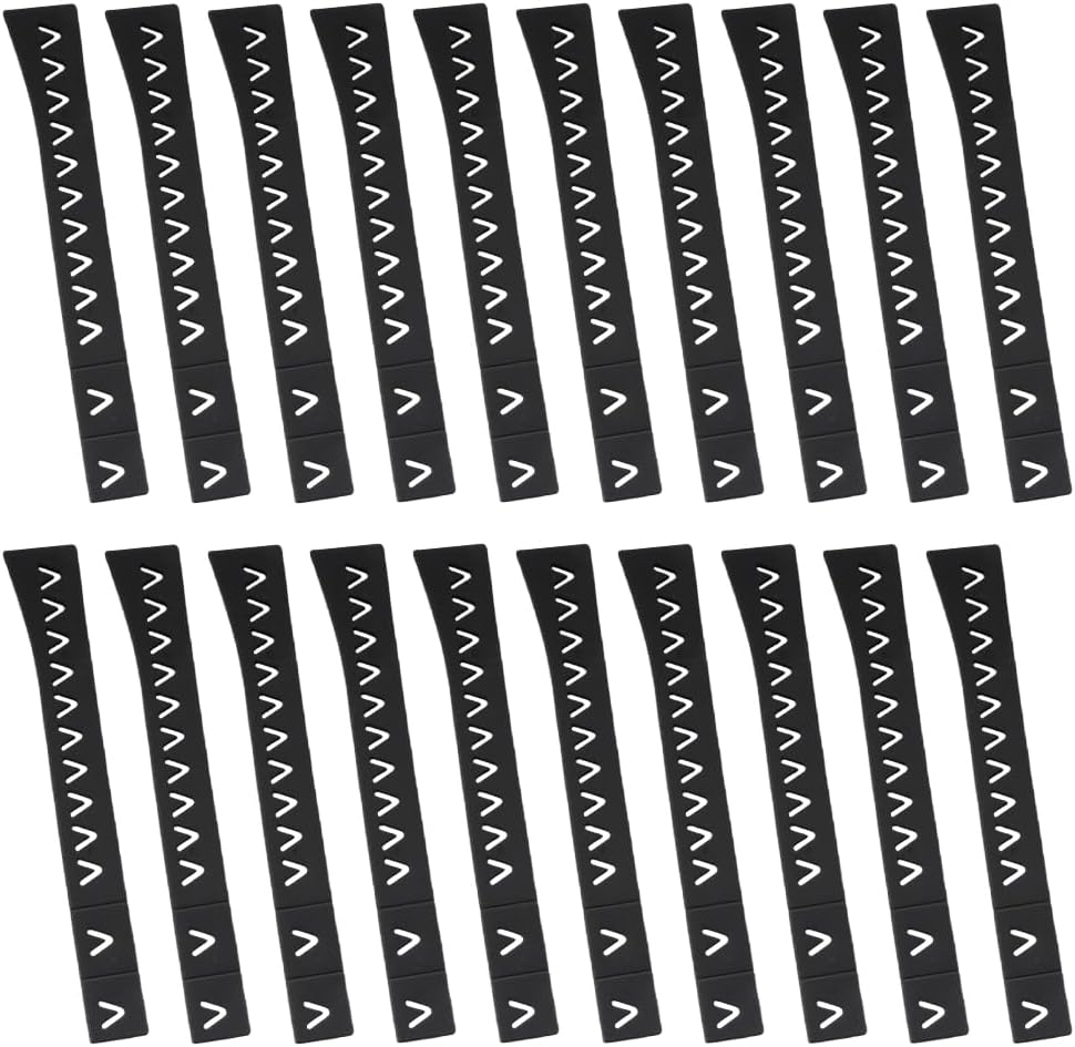 8 Inch Safety Knife Cover Sleeves, 20 Pack Knife Edge Guard Universal, Knife Sheath, Knife Edge Guards Blade for Ceramic Kitchen Paring Bread Knife, Kitchen Universal Knife Sheath, Black