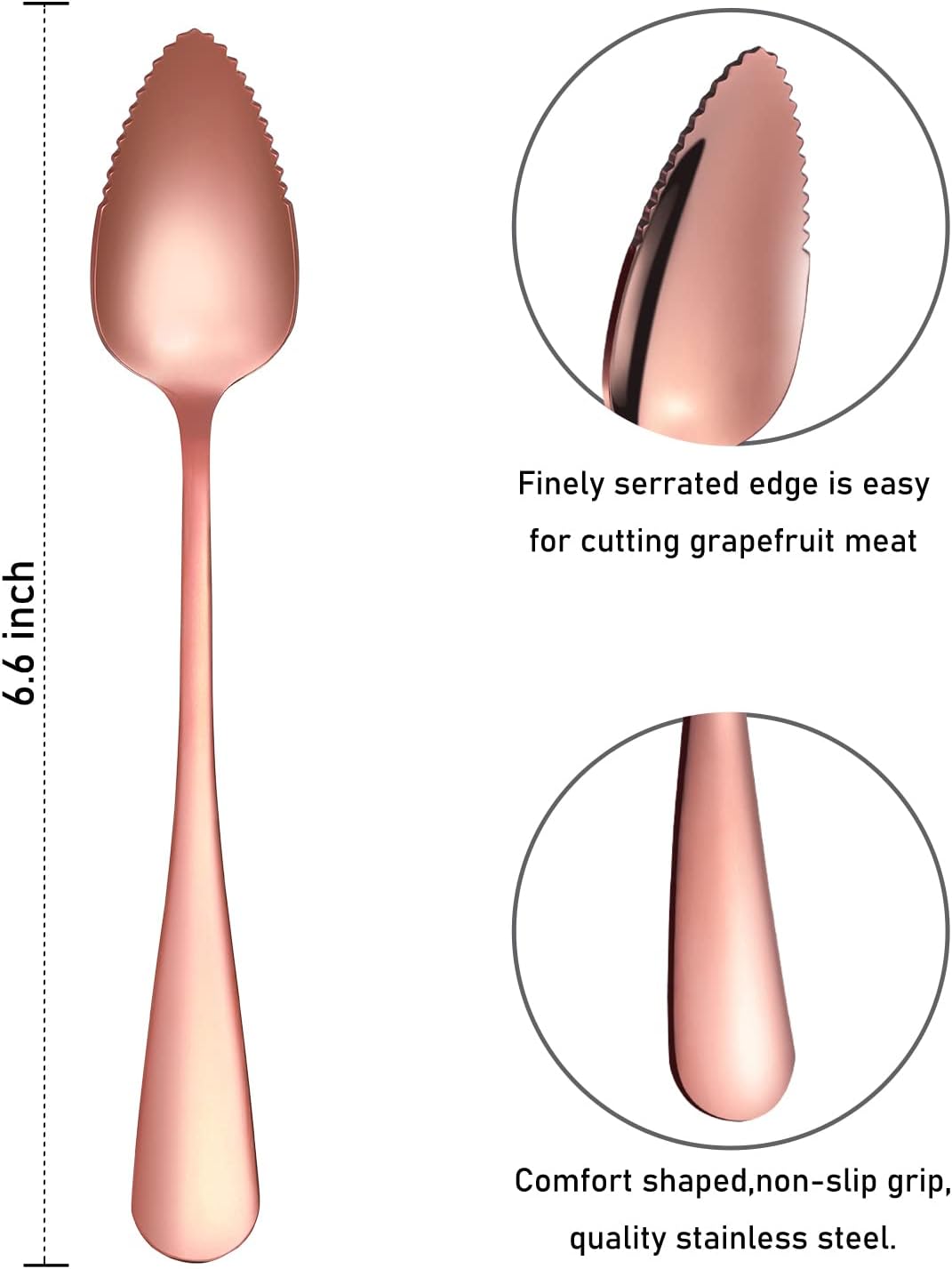 Grapefruit Spoons & Grapefruit Knife, Stainless Steel Grapefruit Utensil