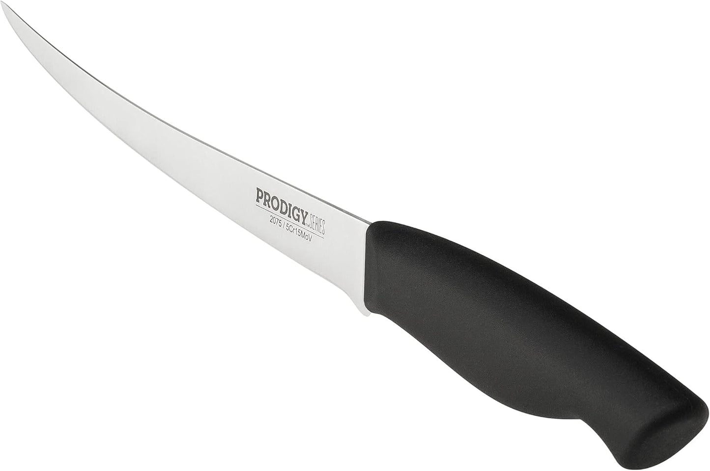 Prodigy Series 7.5-Inch Curved Flexible Fillet Knife – High-Carbon Stainless Steel Blade, Ergonomic Non-Slip Handle for Fish and Meat Filleting & Deboning