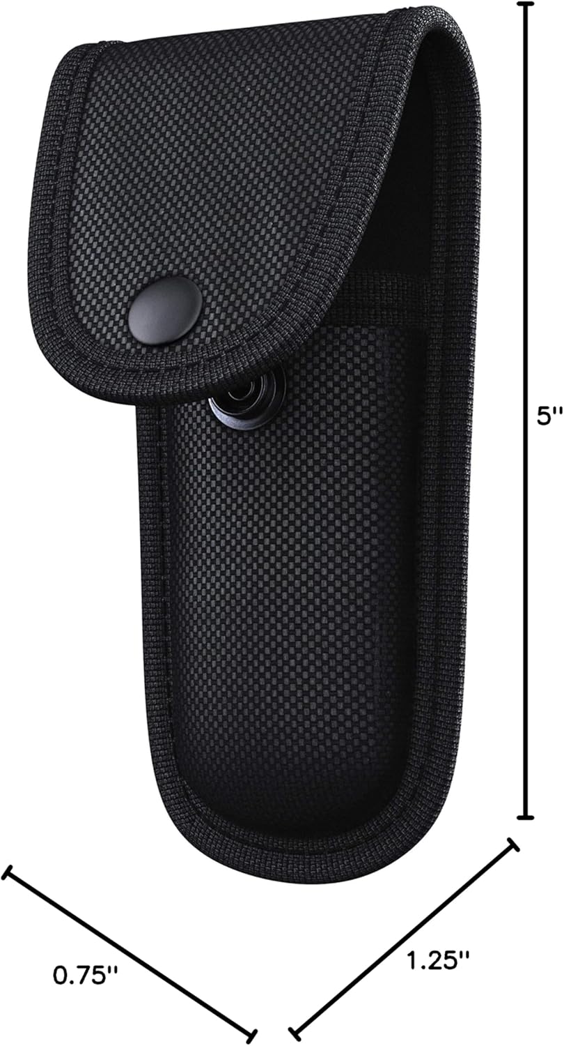 Universal Tactical Knife Sheath Holster with Belt Loop - Pouch Fits Any 5" Folding Pocket Knife