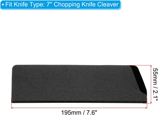 ABS Knife Cover Sleeves for 7" Chopping Knife Cleaver, Knives Edge Guard Blade Protector Universal Sheath for Home Kitchen, Black