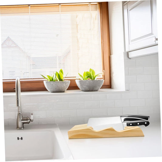 Drawer Knives Block Holder Kitchen Knife Storage Rack Useful Kitchen Supplies