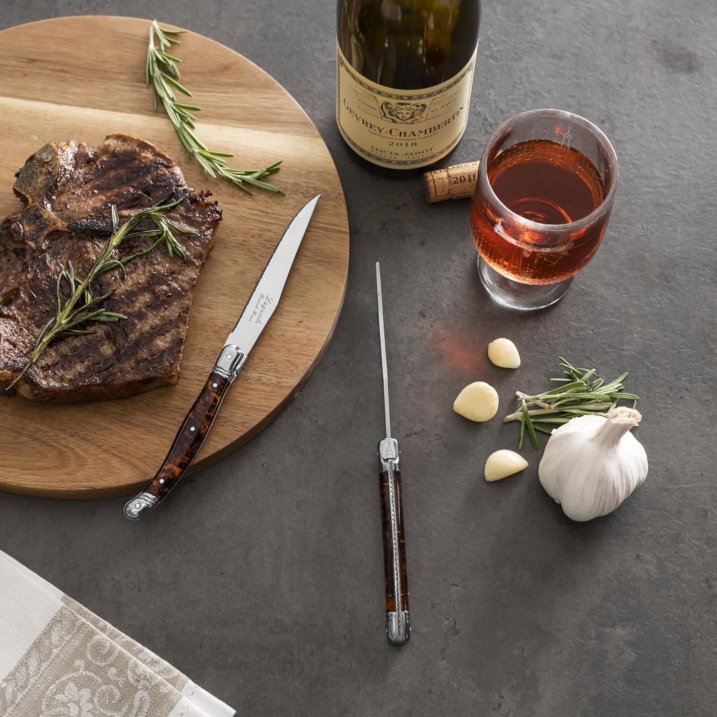 Connoisseur 4-Piece Pearl White Steak Knife Set