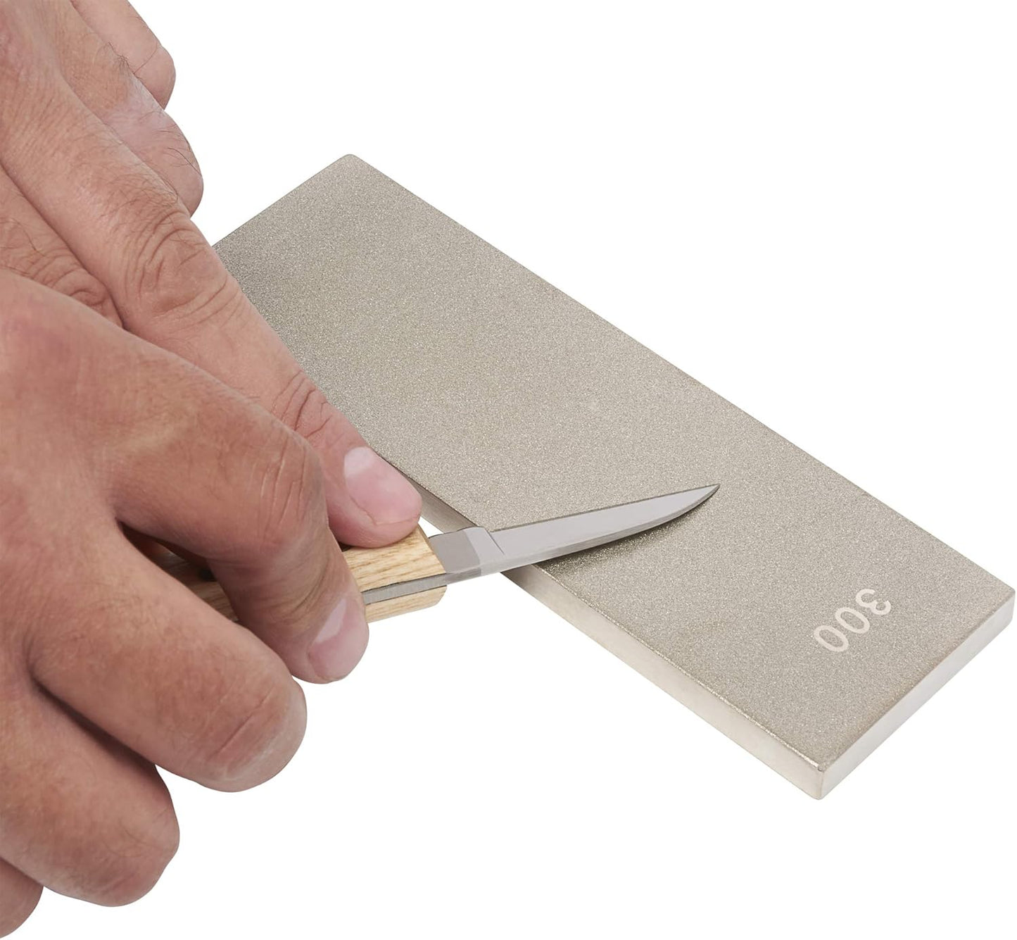 Trend New Diamond Sharpening Stone Kit, 8 x 3 Inch Double Sided (300/1000 Grit) Bench Stone with Pouch, Cleaning Block & Non-Slip Mat, DWS/CP8/FC/A