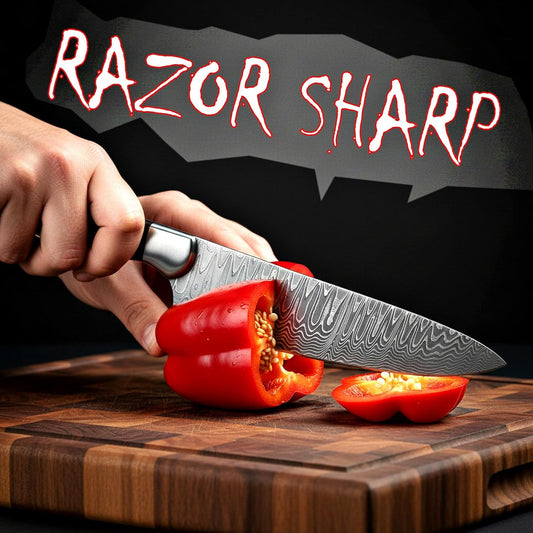 Damascus Chef Knife -12 inch high carbon Damascus Steel Sharp Kitchen Knife Vegetable Meat Cleaver, Great Gift Box for Family & Restaurant CHF-36
