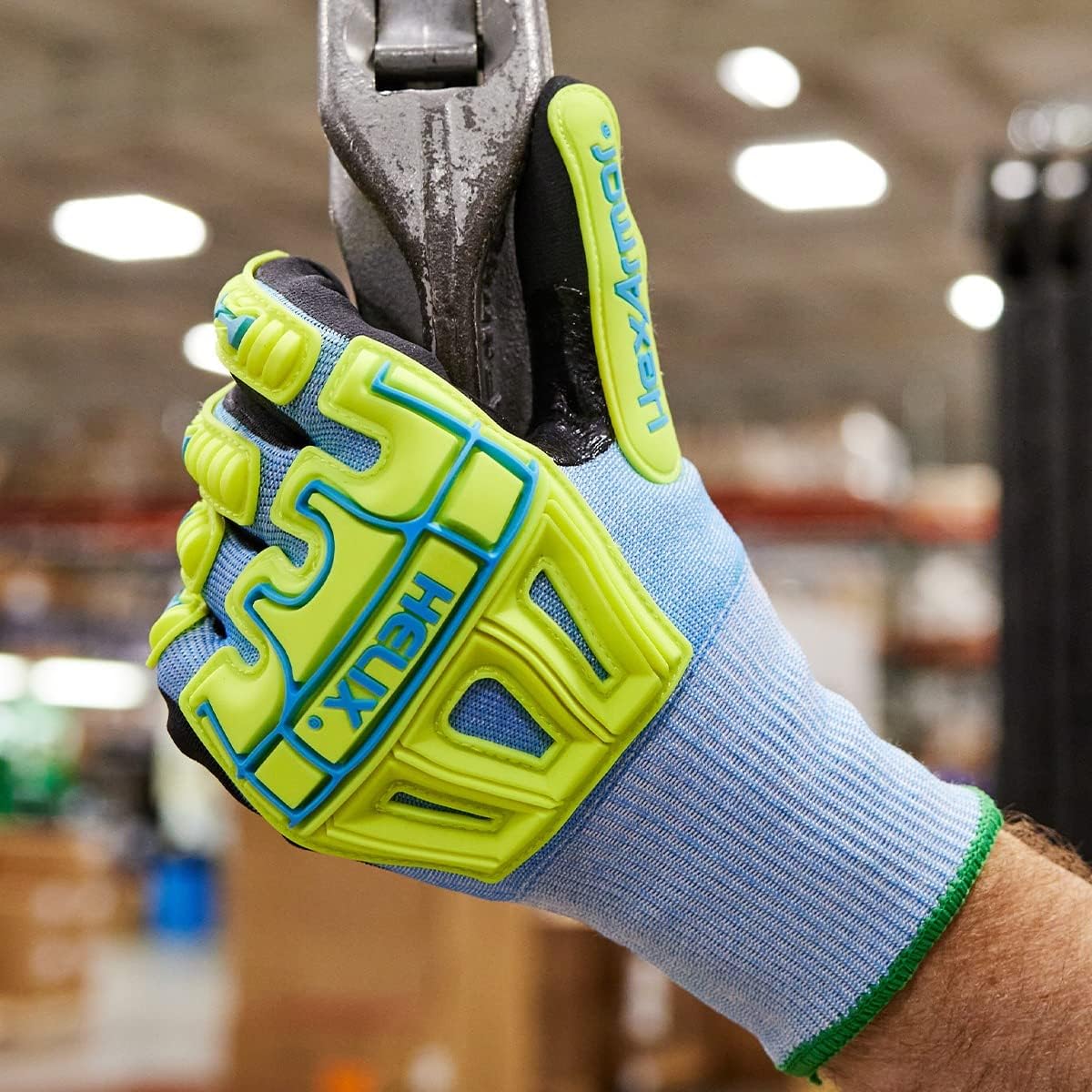 Cut-Resistant Impact Protection Nitrile Palm Knit Work Gloves | Helix® Core 3010