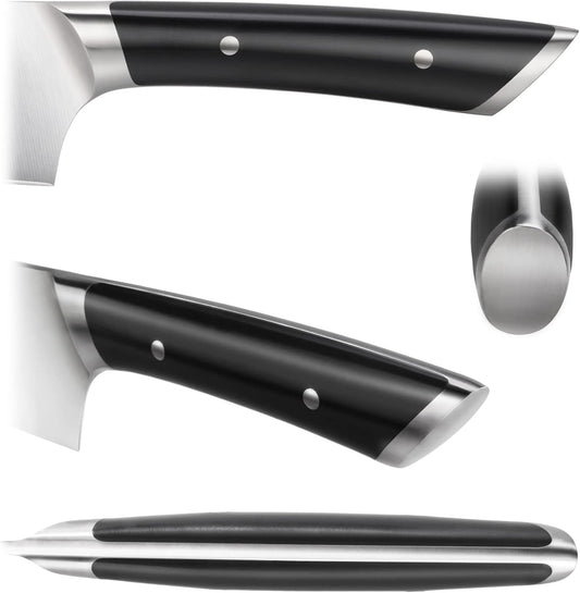 Cangshan HELENA Series German Steel Forged 7" Santoku Knife (Black)