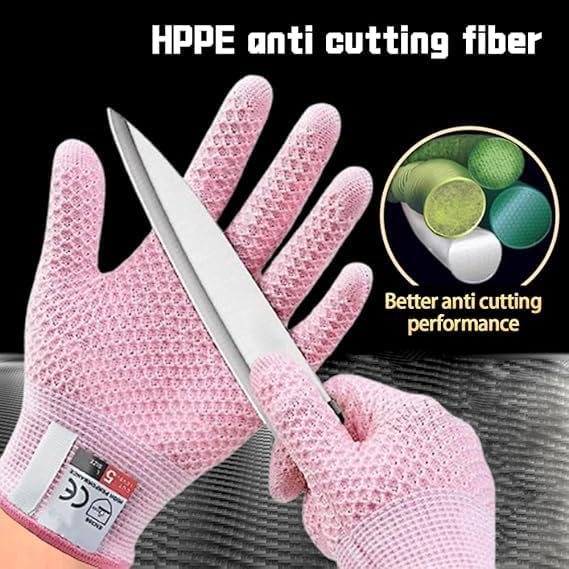 Cut Resistant Gloves Level 5 Protection, Food Grade Kitchen Cutting Gloves for Chef, Mandolin, Butcher Meat, Oyster Shucking, Safe Hand Protection for Cooking and Work