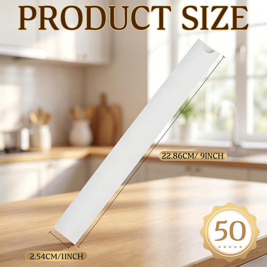 50 Pcs Paper Knife Sheath 9 in x 1 in Cardboard Chef Knife Sleeves Bulk Knives Guard Cover Protector Gentle on Your Blades Cover for Kitchen Paring Boning and Utility Knives, Lightweight and Durable