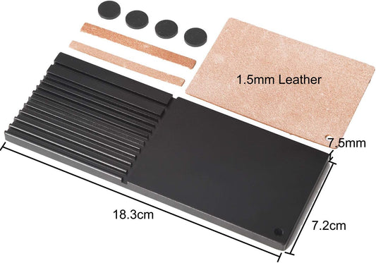 Edge Beveler Sharpener Multifunctional Leather Edge Beveler Sharpener Skiving Knife Sharpening Strop Tools Polish Grind Knife Wider Shovel Cutting DIY Leather Tool