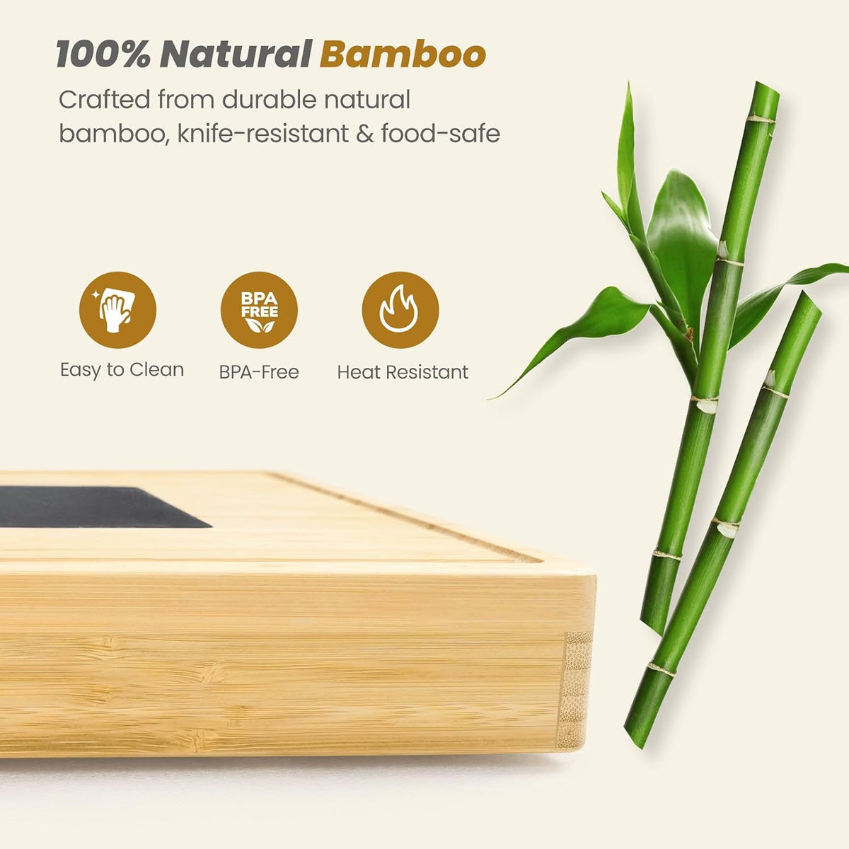 Extra Large Bamboo Charcuterie Board, 3-Layer Pull-Out Trays, Brown