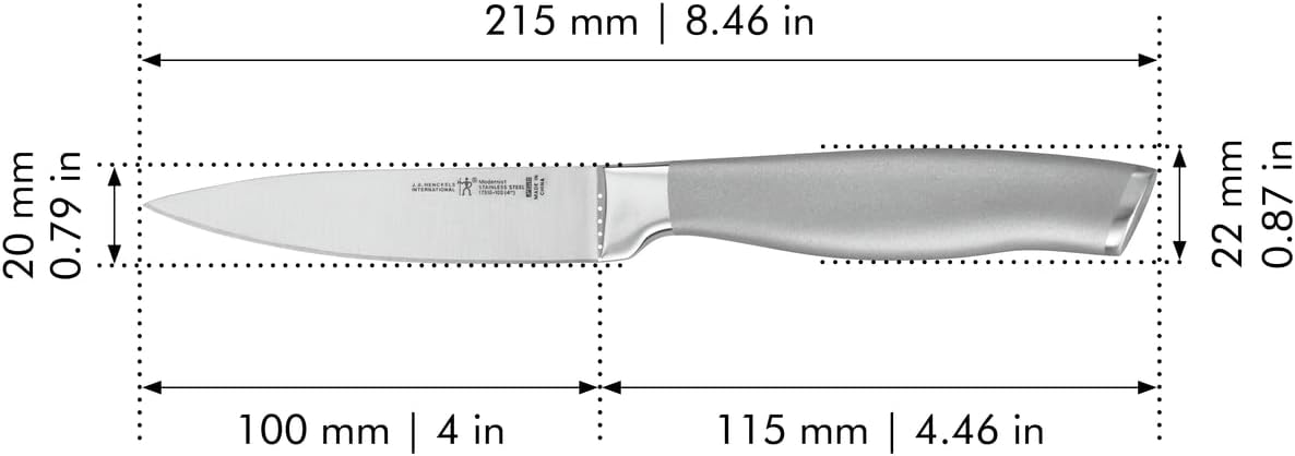 Modernist 4-inch Paring Knife, Razor-Sharp German Engineered Informed by 100+ Years of Mastery